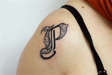 Tattoo p letter